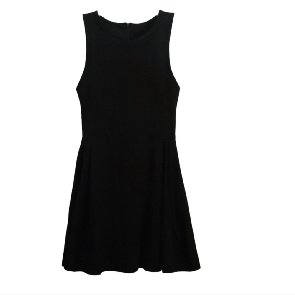 Foreign Exchange Sheath Fit & Flare Sleeveless Bodycon Black Mini Dress Small